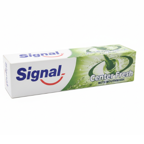 معجون اسنان مركز انتعاش مع غسول فم اخضر  سيجنال  100م